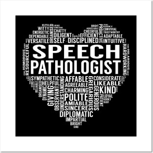 Speech Pathologist Heart Posters and Art